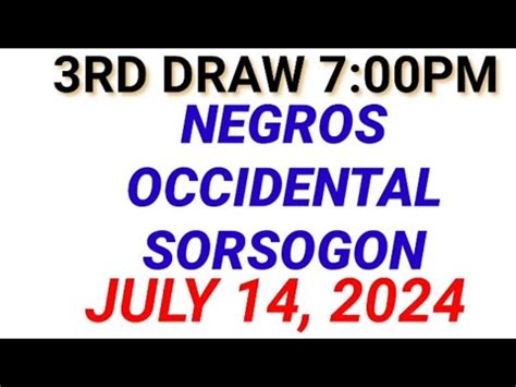 stl n negros|July 05, 2024 7:00 pm Draw .